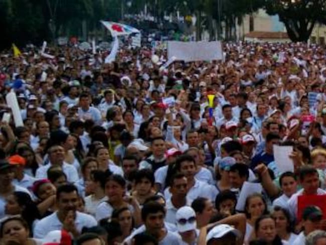 Multitudinaria protesta en Bucaramanga en contra de la ideología género