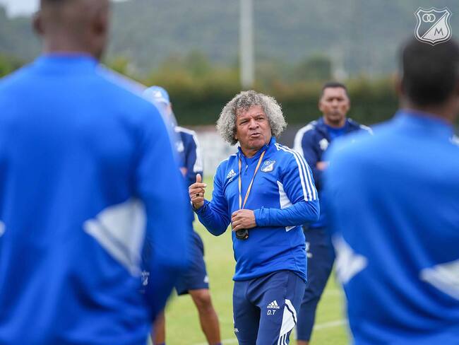Alberto Gamero, director técnico de Millonarios / Twitter: @MillosFCoficial.