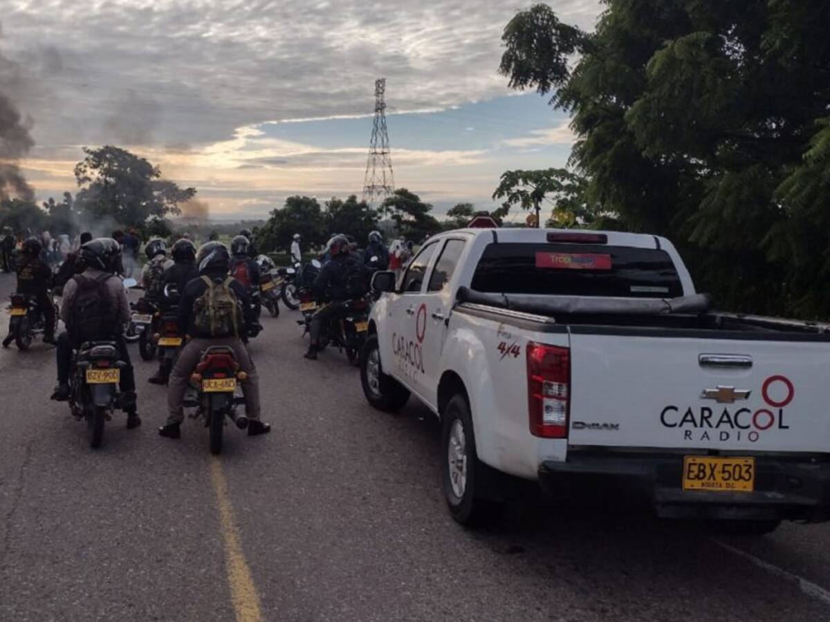 Suspendido tráfico hacia Barranquilla por bloqueo en Bayunca