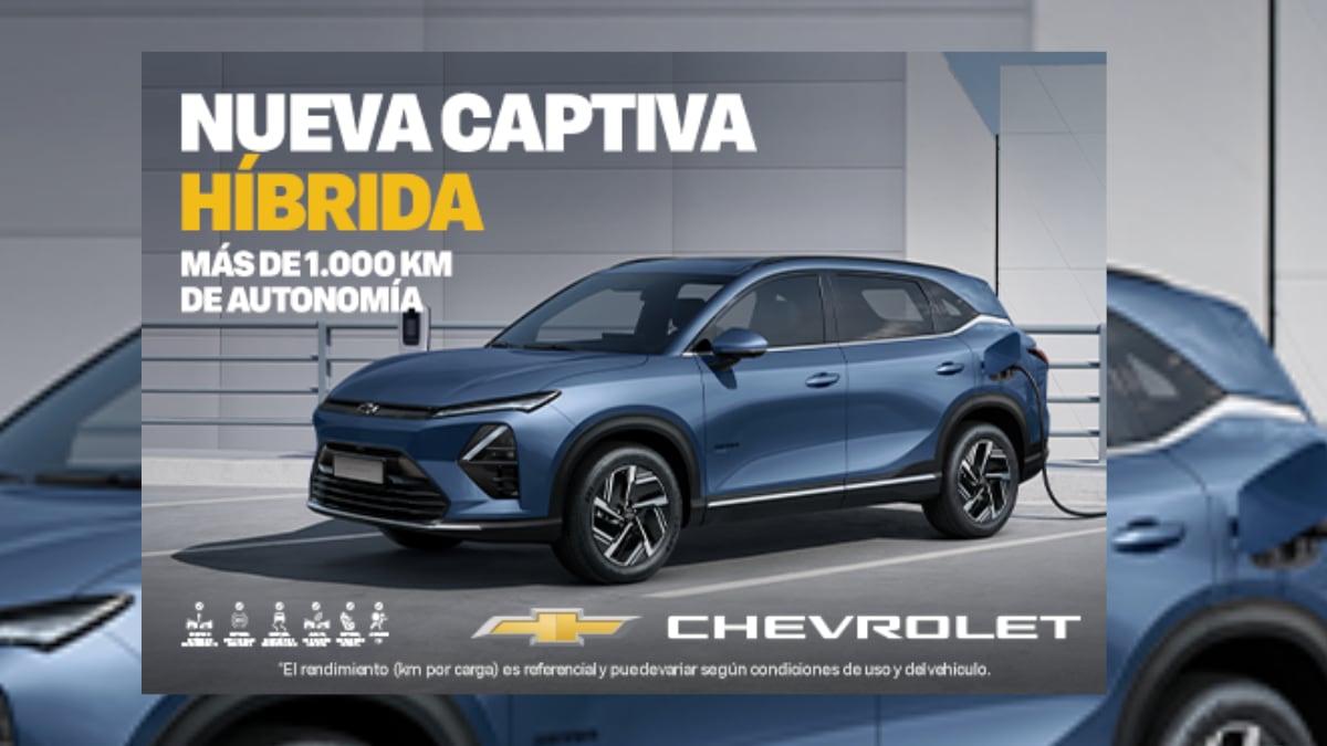 Así es la nueva Captiva híbrida de Chevrolet: más de 1.000 kilómetros de autonomía en sus manos