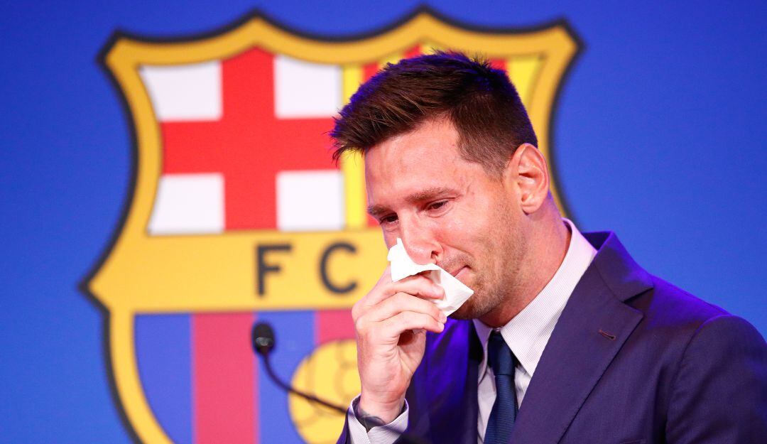 Lionel Messi en momentos previos a iniciar su declaración
