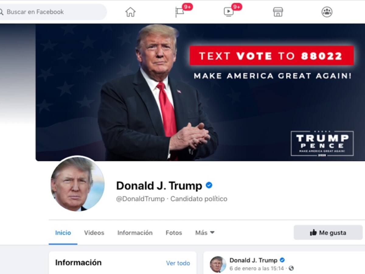 Suspensión de Trump en Facebook pasa al Consejo Asesor