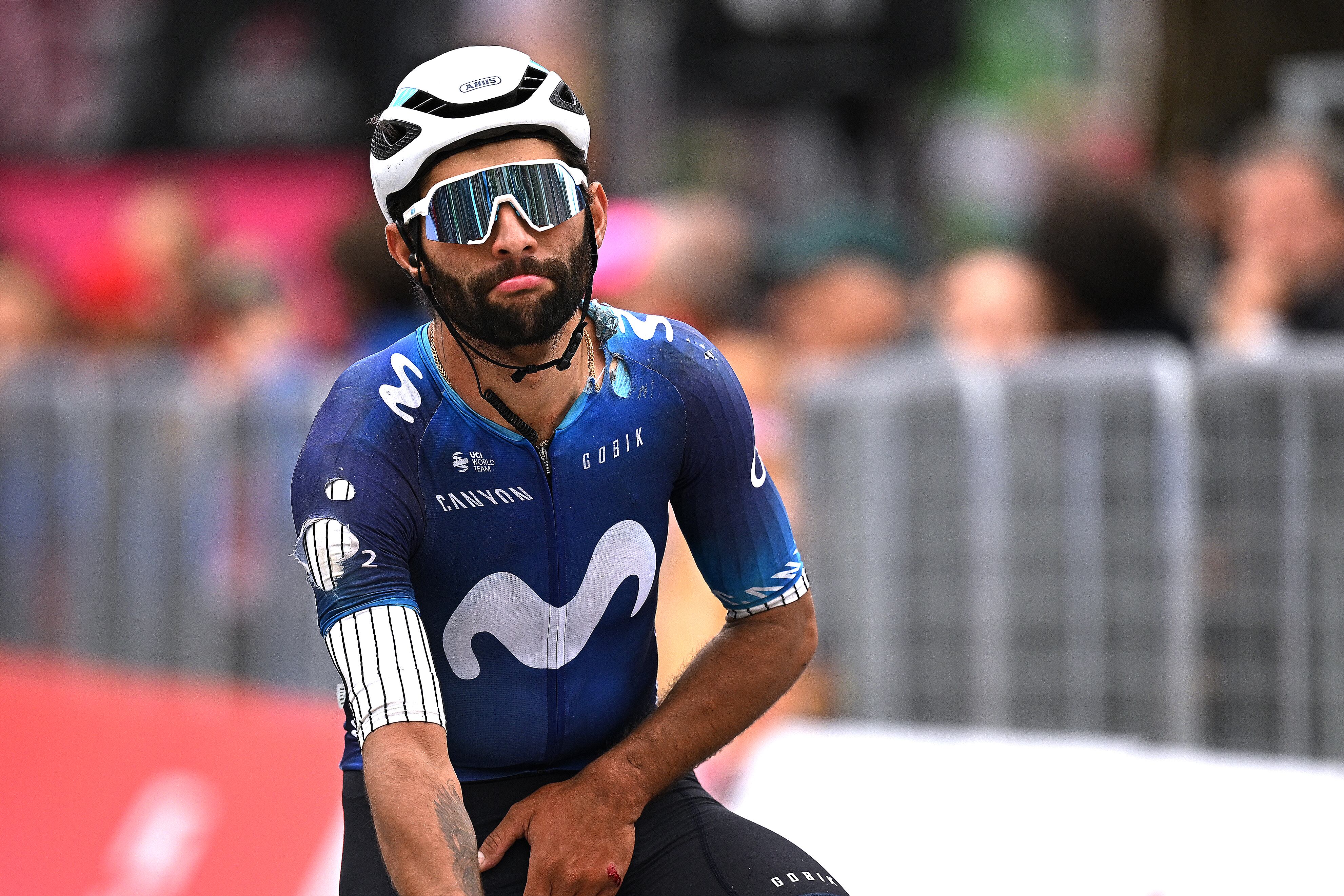 Fernando Gaviria, pedalista colombiano del Movistar Team. (Photo by Stuart Franklin/Getty Images,)