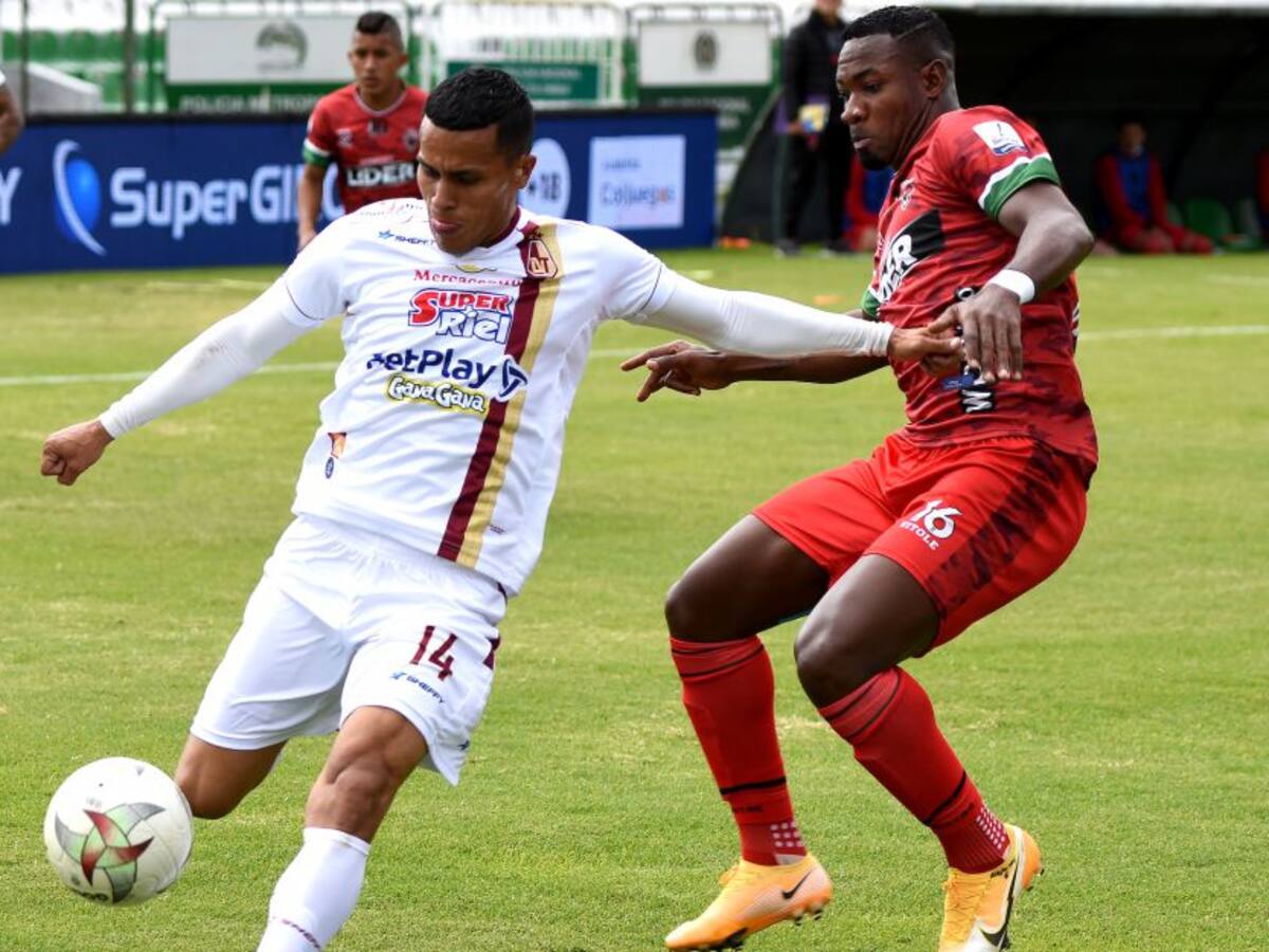 Patriotas y Tolima igualan en un partido poco vistoso en Tunja