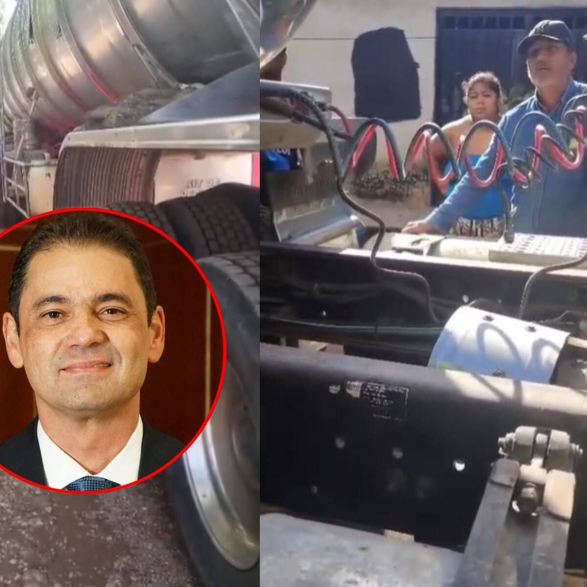 Policía inspeccionó carrotanque que entregaba agua y promovía a Ape Cuello y Didier Lobo en Cesar