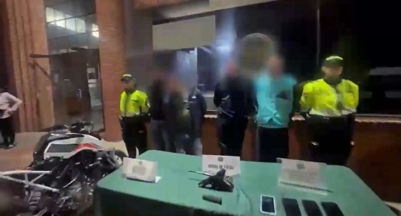 Capturados por robo de motos en tres localidades de Bogotá.