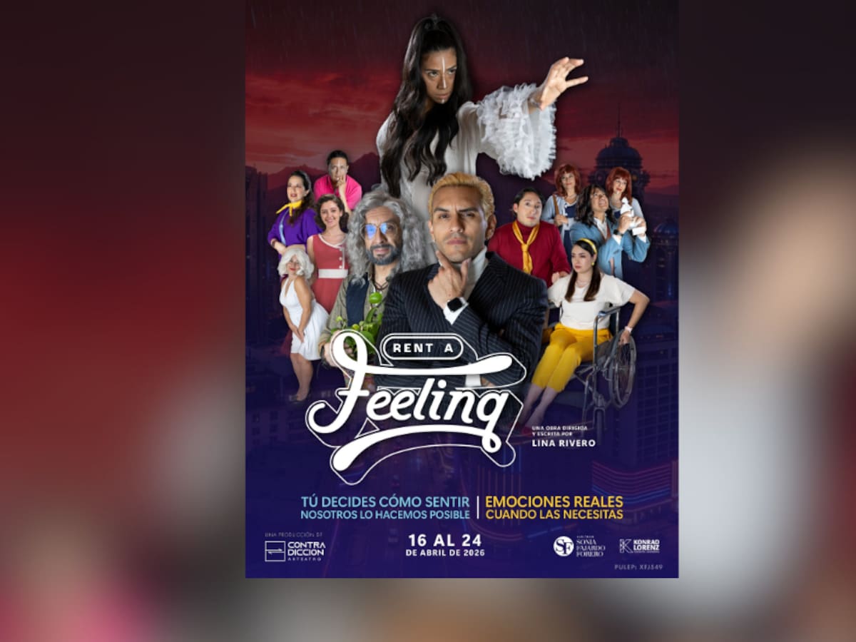 ‘Rent a Feeling’, la comedia teatral sobre el afecto en tiempos de la IA: funciones, boletas y más