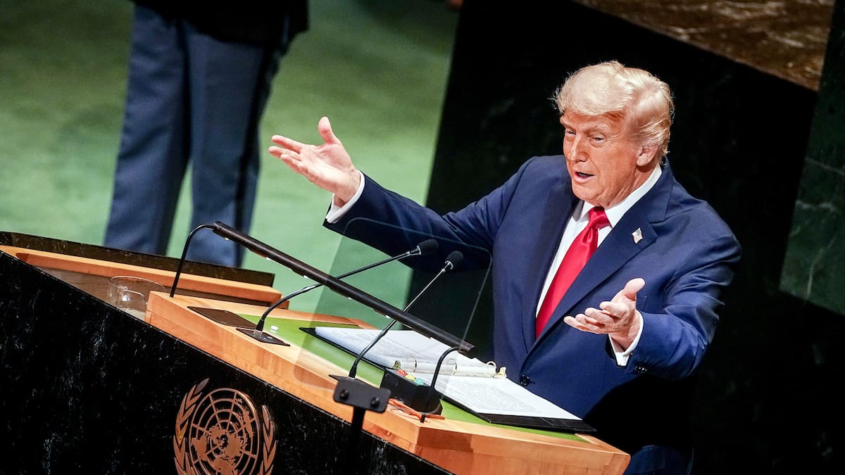 Trump vuelve a la Asamblea General cuestionando a la ONU “las palabras vacías no resuelven la guerra”