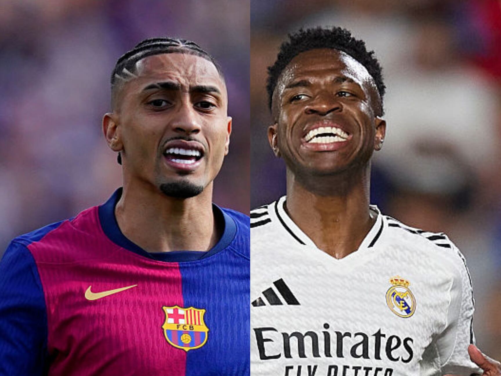 Raphinha y Vinícius Júnior / Composición: Caracol Radio