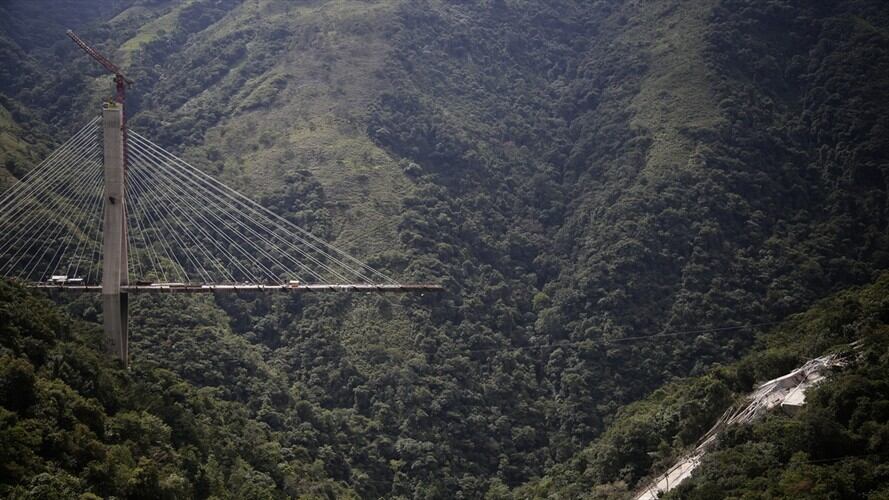 El desplome del puente Chirajara ocurrió el 15 de enero de 2018 en la autopista al Llano. Foto: Colprensa