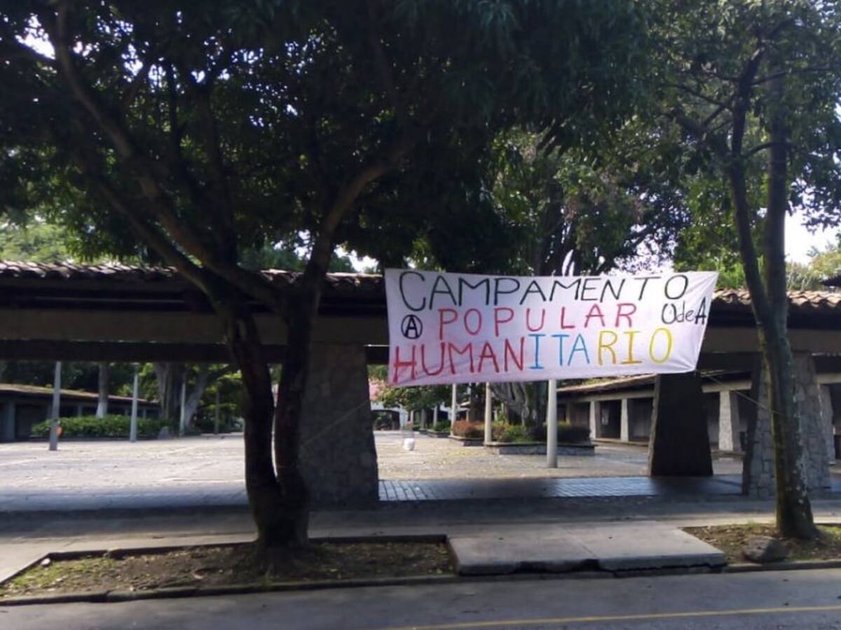 Fue desmontado campamento en la UdeA