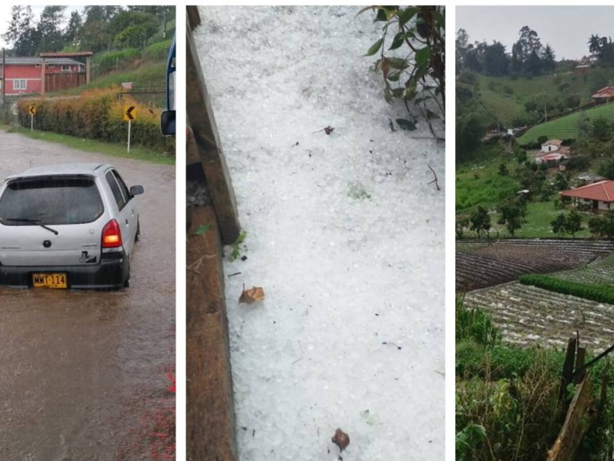 Granizada en Marinilla afectó el 30% de los cultivos del pueblo