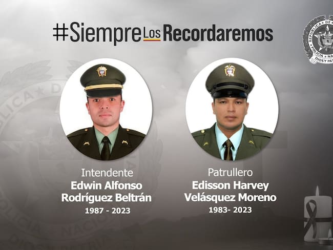 ¿Quiénes son los dos policías asesinados por atentado en el Meta?