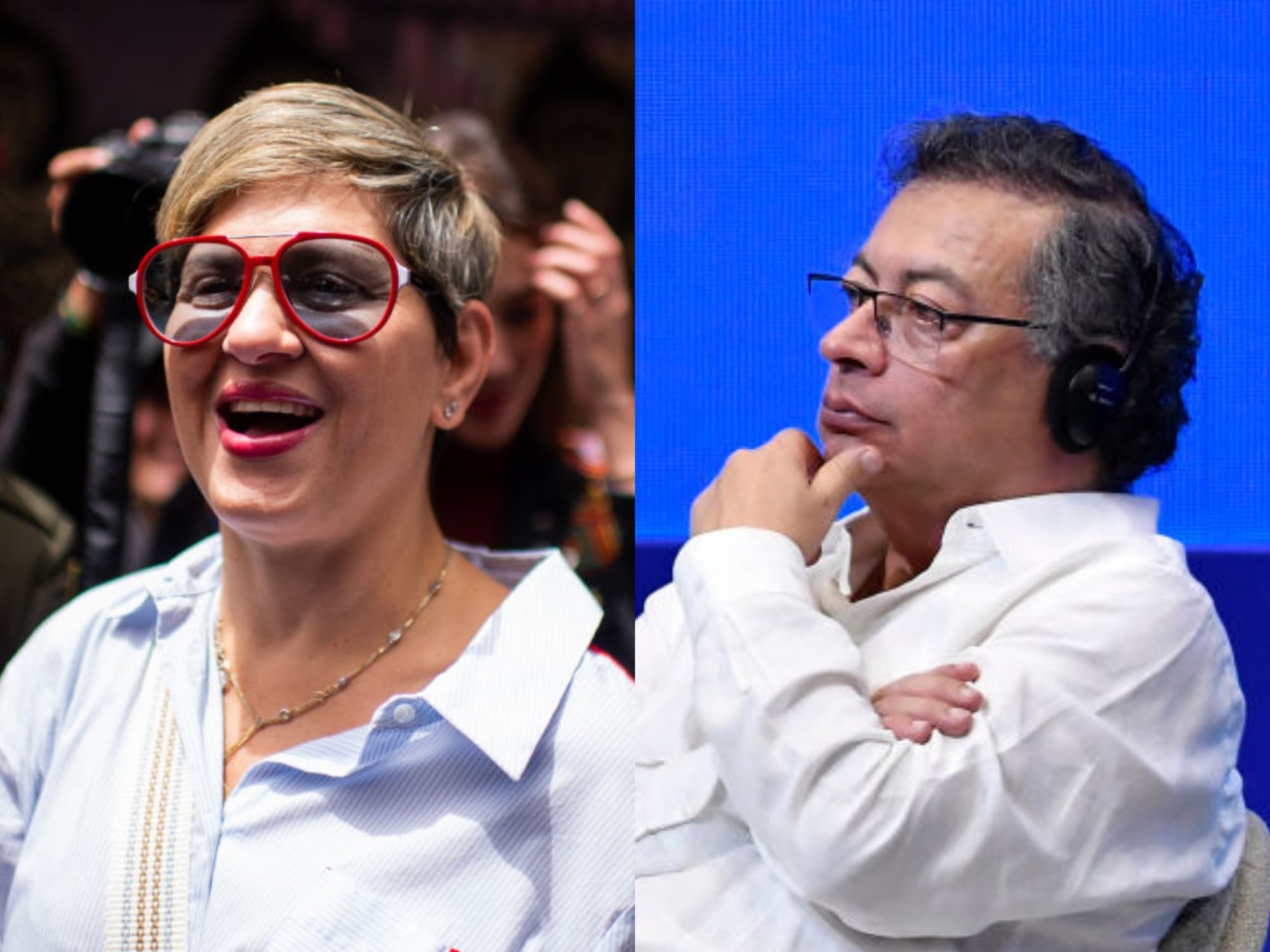 Gustavo Petro y Verónica Alcocer