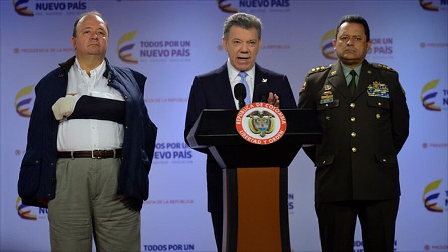 Tras la renuncia del ahora general Rodolfo Palomino a la Dirección de la Policía Nacional, el presidente Juan Manuel Santos anunció que su reemplazo será el general Jorge Hernando Nieto Rojas. . Foto: Colprensa