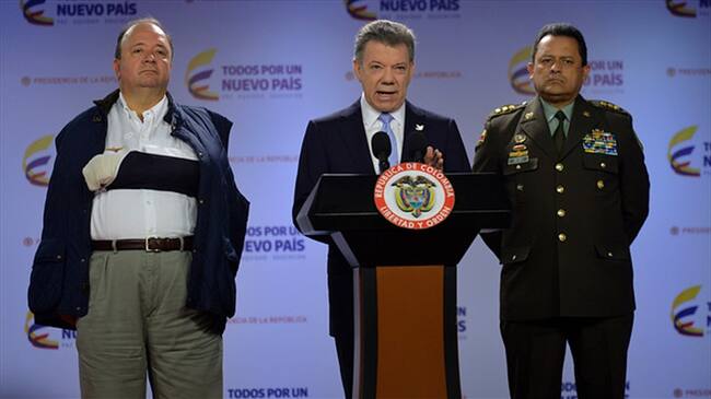 Tras la renuncia del ahora general Rodolfo Palomino a la Dirección de la Policía Nacional, el presidente Juan Manuel Santos anunció que su reemplazo será el general Jorge Hernando Nieto Rojas. . Foto: Colprensa