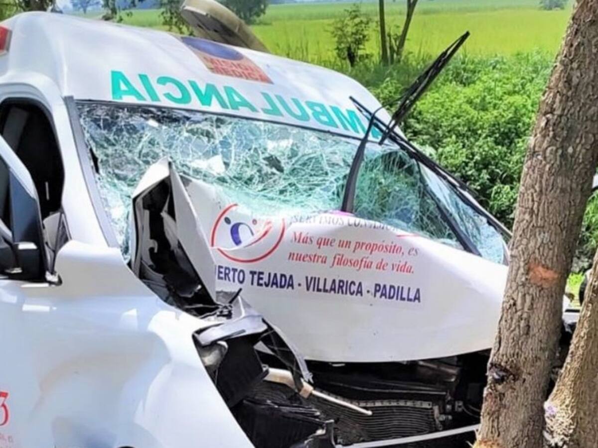 Fallece una auxiliar de enfermería tras accidente de una ambulancia en Cauca