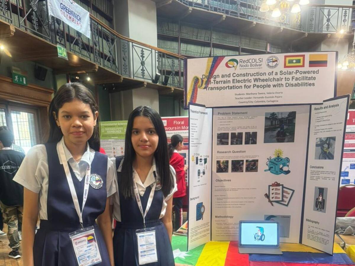 Estudiantes cartageneras ganan medalla de bronce en Olimpiada Científica de Londres