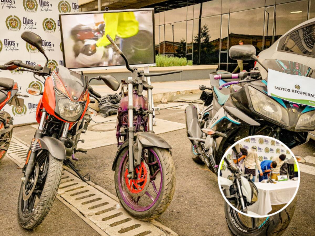Fueron desarticuladas dos bandas criminales dedicadas al hurto de motocicletas en Bogotá