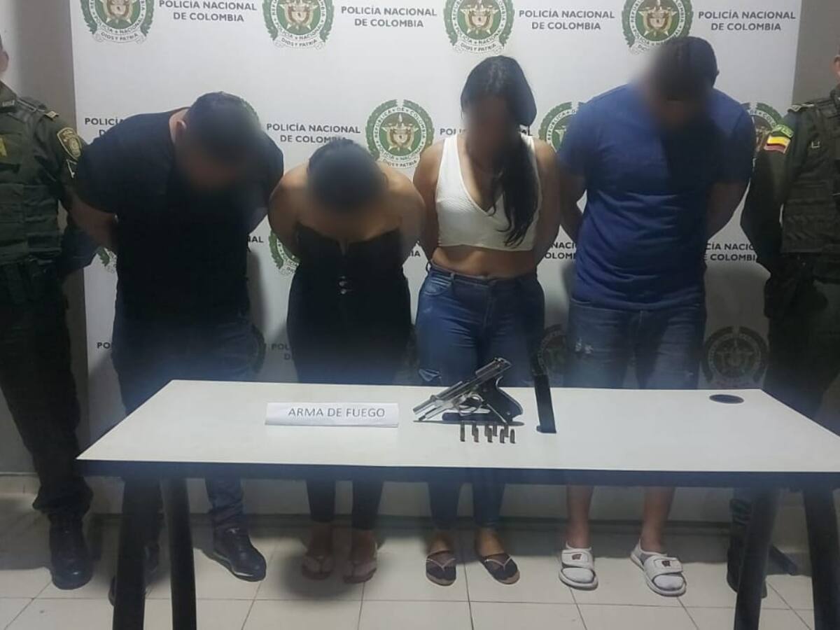 Cuatro capturados en el barrio La Concepción por tráfico de armas en un vehículo