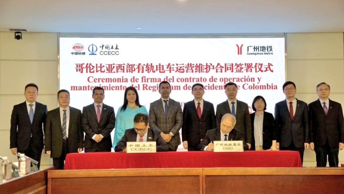 Empresa china Guangzhou Metro Group será el operador del Regiotram de Occidente