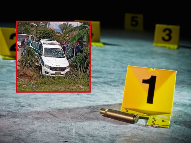 Asesinan a dos policías dentro de una patrulla en Ábrego, Norte de Santander. Getty Images/Suministrada
