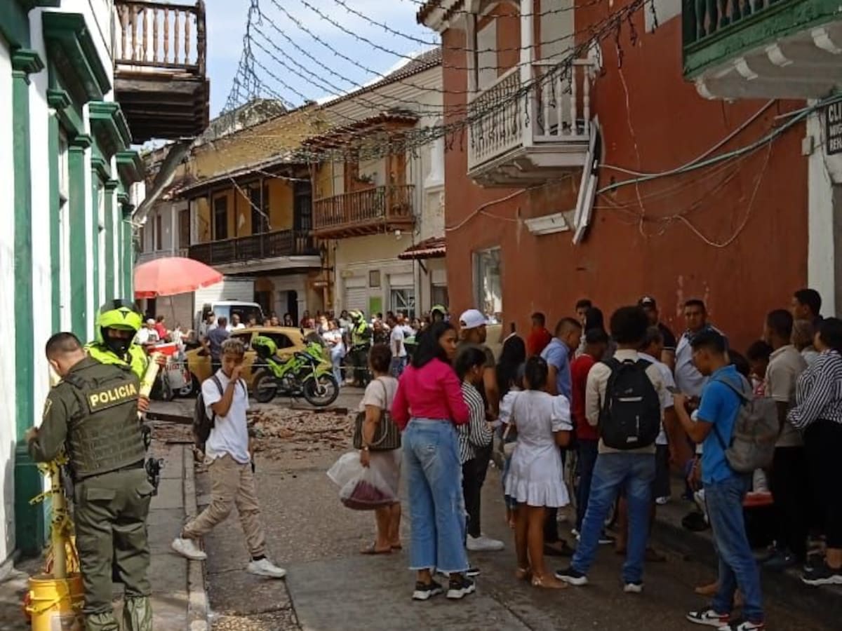 Domiciliario resultó herido tras caída de balcón en el Centro Histórico de Cartagena