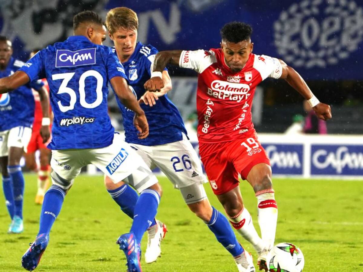 Millonarios se queda con el clásico y mantiene a Santa Fe fuera de los ocho