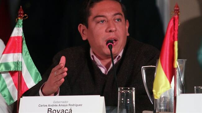 Carlos Amaya, gobernador de Boyacá . Foto: Colprensa