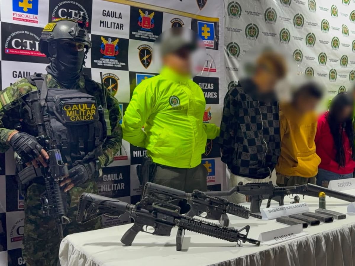 Capturan a tres integrantes de una red señalada de hurtar vehículos para las disidencias en el Cauca