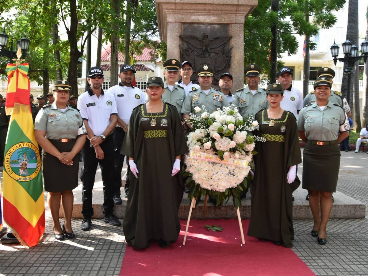 En Cartagena Policía Nacional conmemoró 134 años de historia