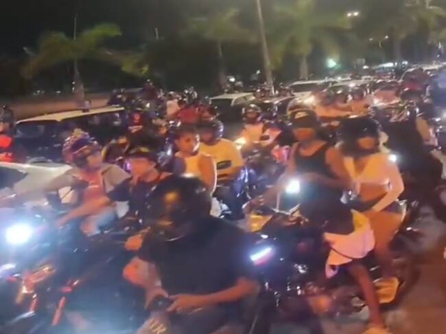 Preocupación por desordenes de motociclistas en calles por Halloween / Foto Cortesía