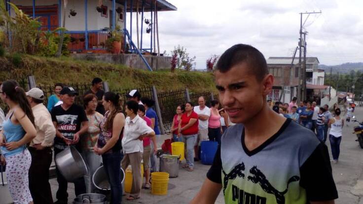 Los cortes de agua son en varias horas del día.