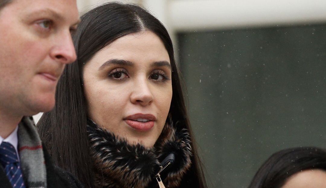 Emma Coronel durante las audiencias de 'El Chapo' Guzmán 