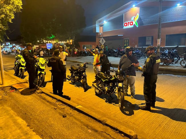 Operativos de la Policía Metropolitana de Montería.