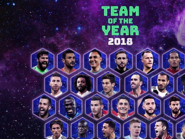 UEFA anunció los jugadores nominados al equipo del año 2018