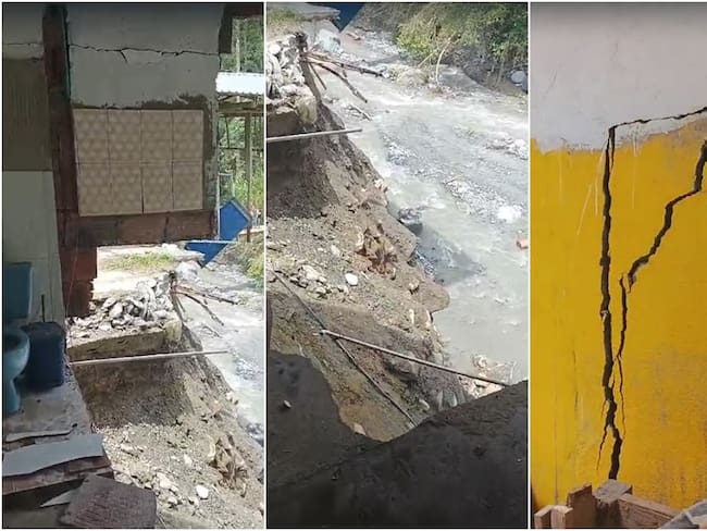 Familias afectadas en el Cañón del Combeima