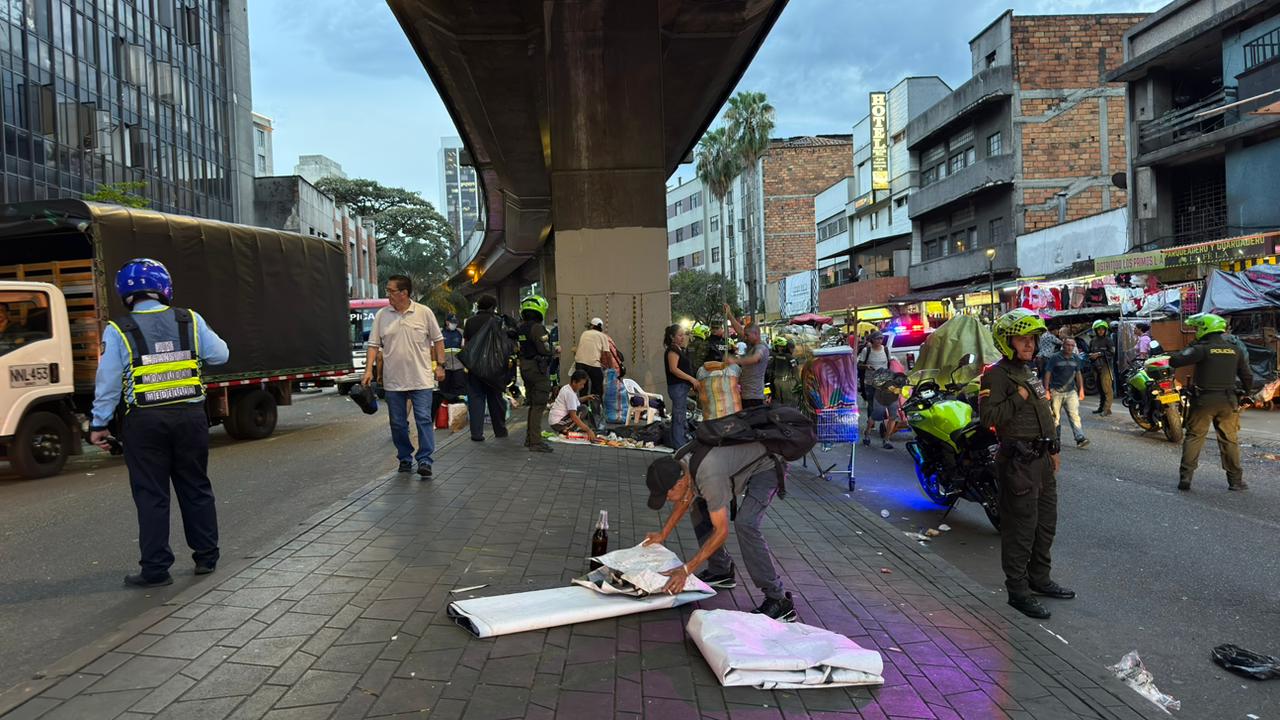 Megaoperativo en el Centro de Medellín. Cortesía: Alcaldía de Medellín.