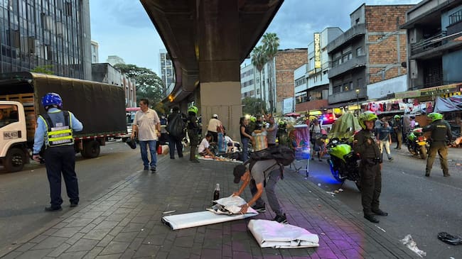 Megaoperativo en el Centro de Medellín. Cortesía: Alcaldía de Medellín.