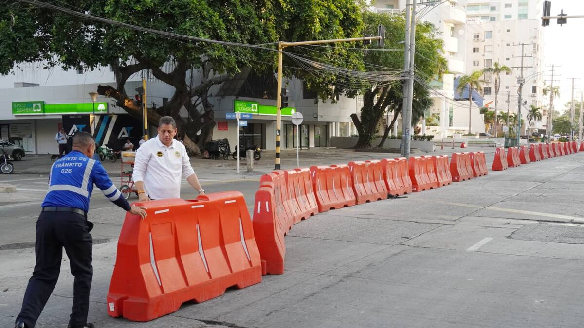 En Cartagena habilitan tramo vial hacia avenida San Martín de Bocagrande