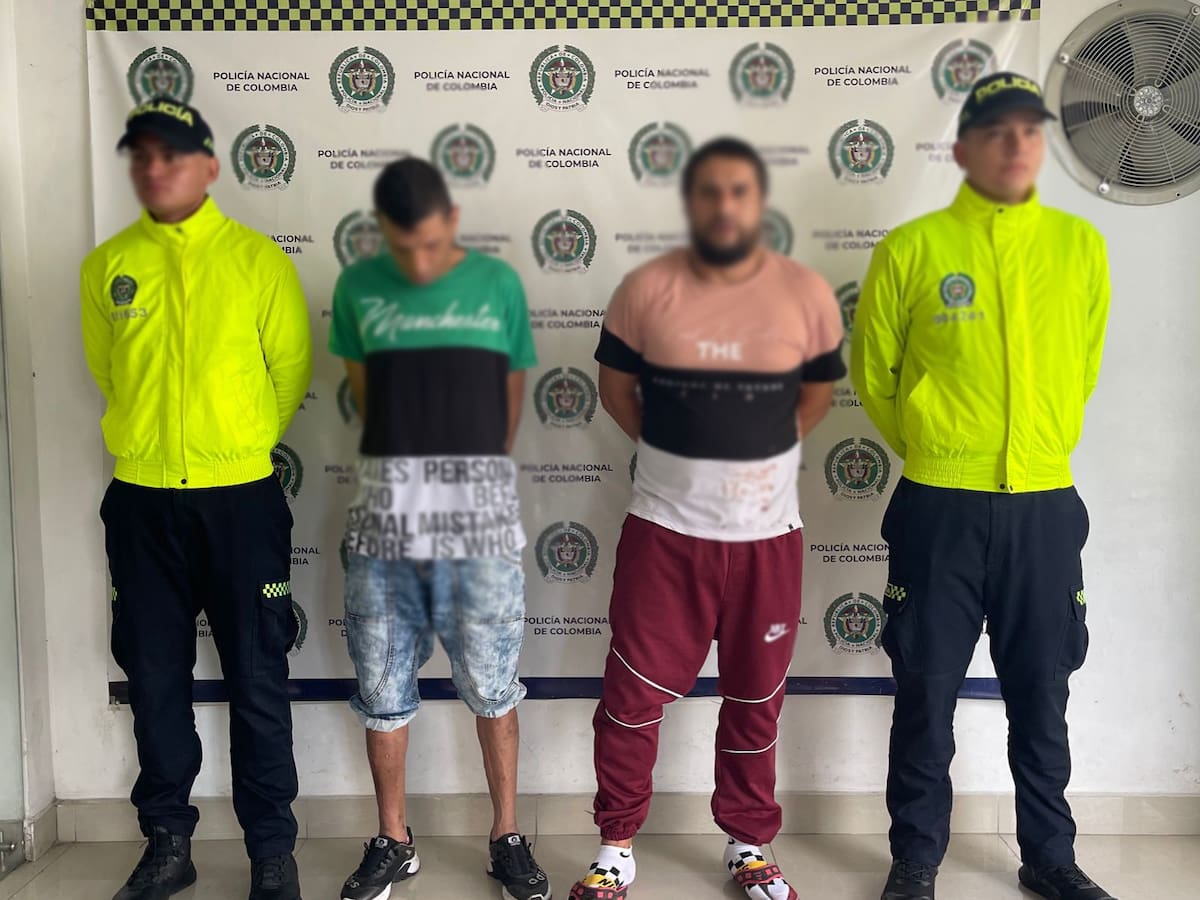 En Dosquebradas capturaron a ‘La Muerte’ y ‘El Puma’, involucrados en el tráfico de drogas