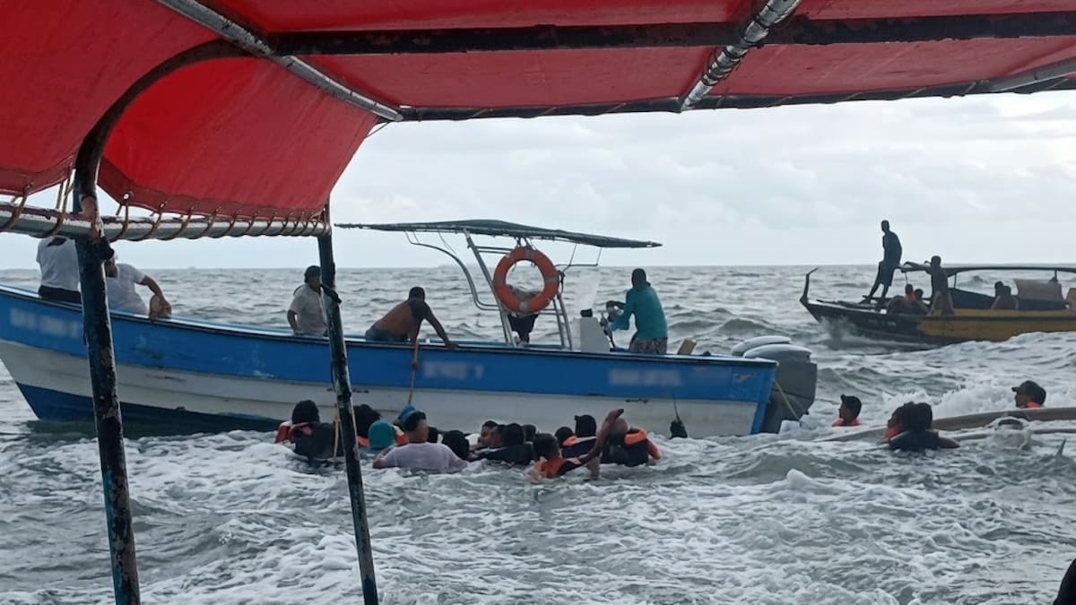 Dimar confirma volcamiento de lancha con 20 pasajeros en Playa Blanca, Santa Marta