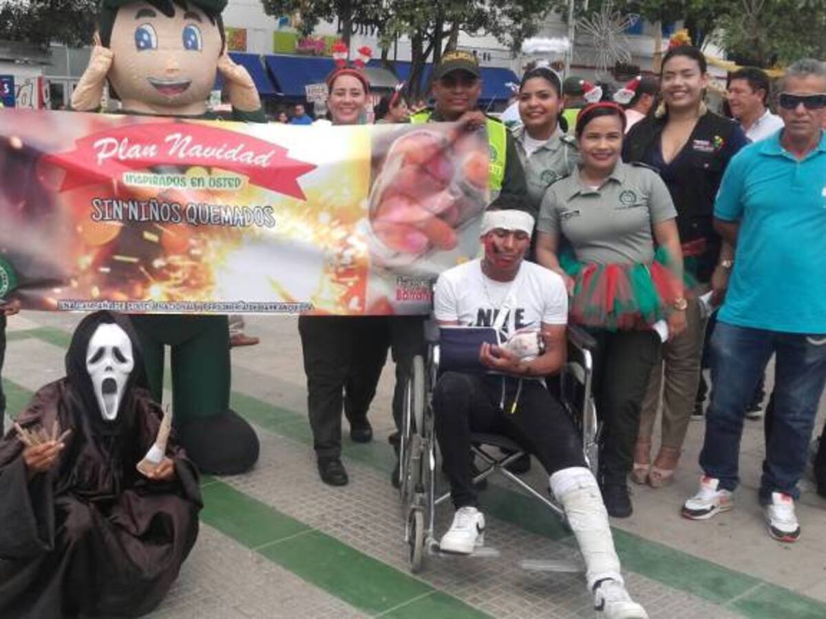 Policía de Barranquilla socializa campaña ‘Apaga la Pólvora Enciende Sonrisas’