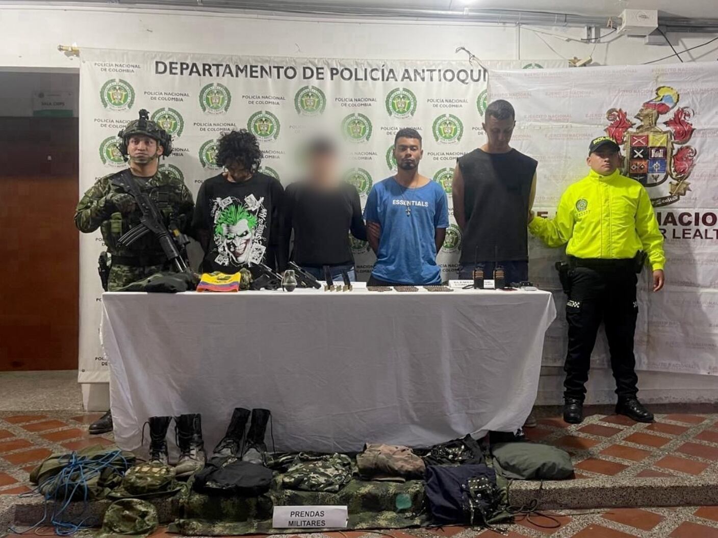 Capturados con material de disidencias frente 36 - foto fiscalía