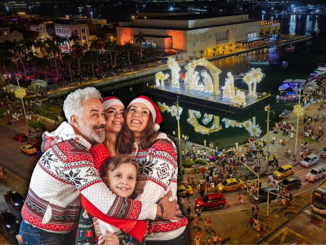 Ruta para ver el alumbrado navideño en Cartagena: Incluye el pesebre flotante más grande de Colombia // Caracol Radio