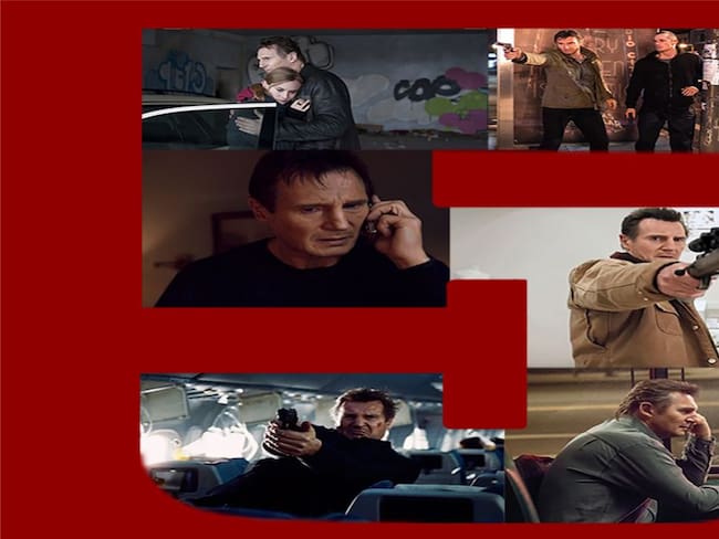 Top 5 de películas donde Liam Neeson se repite en un mismo rol