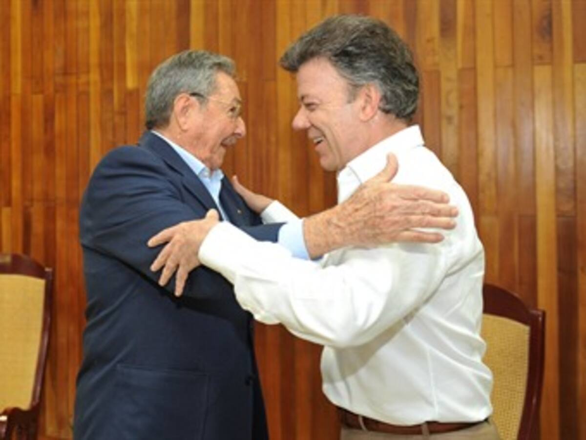 Concluyó reunión privada entre el Presidente Santos y el mandatario cubano Raúl Castro