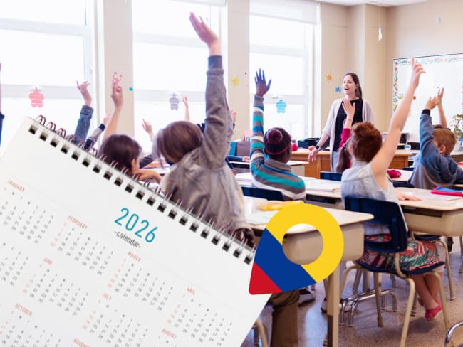 Calendario escolar 2026 en Colombia: fechas de matrículas, inicio de clases y recesos