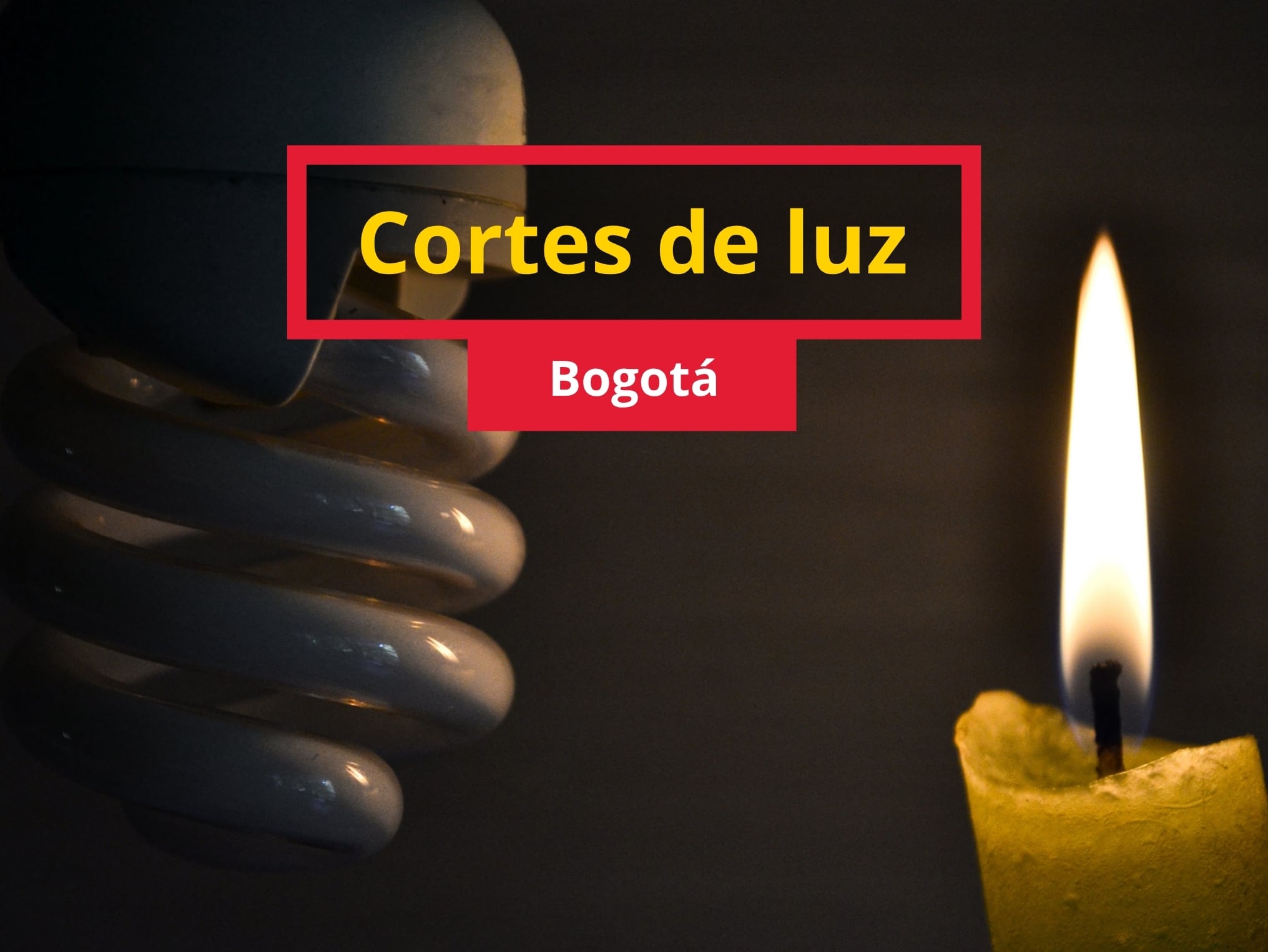 Imagen ilustrativa de una situación de falta de electricidad, en donde hay una bombilla apagada y a su lado una vela encendida para poder observar (Crédito: Getty Images)