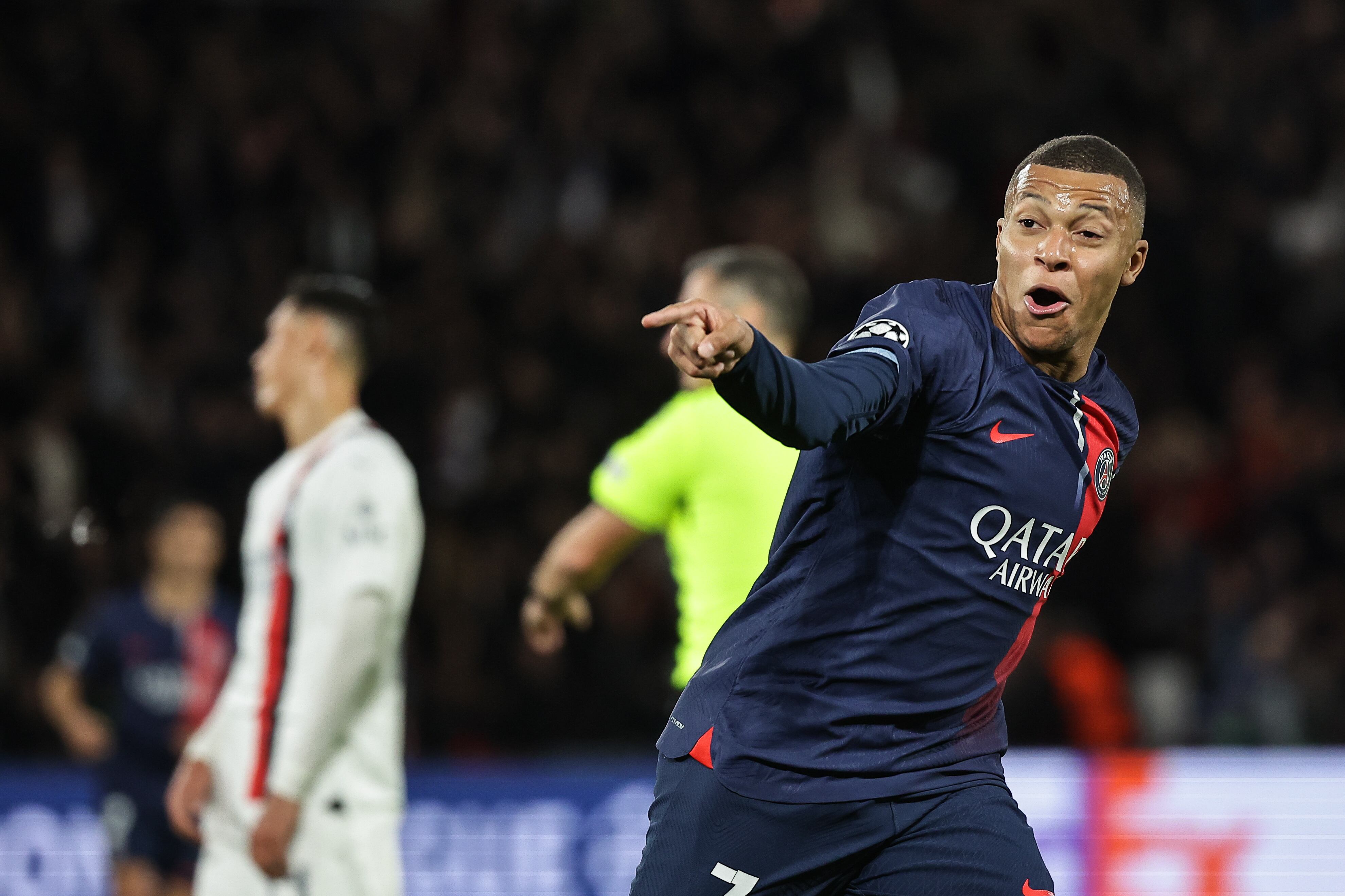 Kylian Mbappé con el Paris Saint-Germain ante Milan en la UEFA Champions League (Liga de Campeones, Francia) EFE/EPA/CHRISTOPHE PETIT TESSON